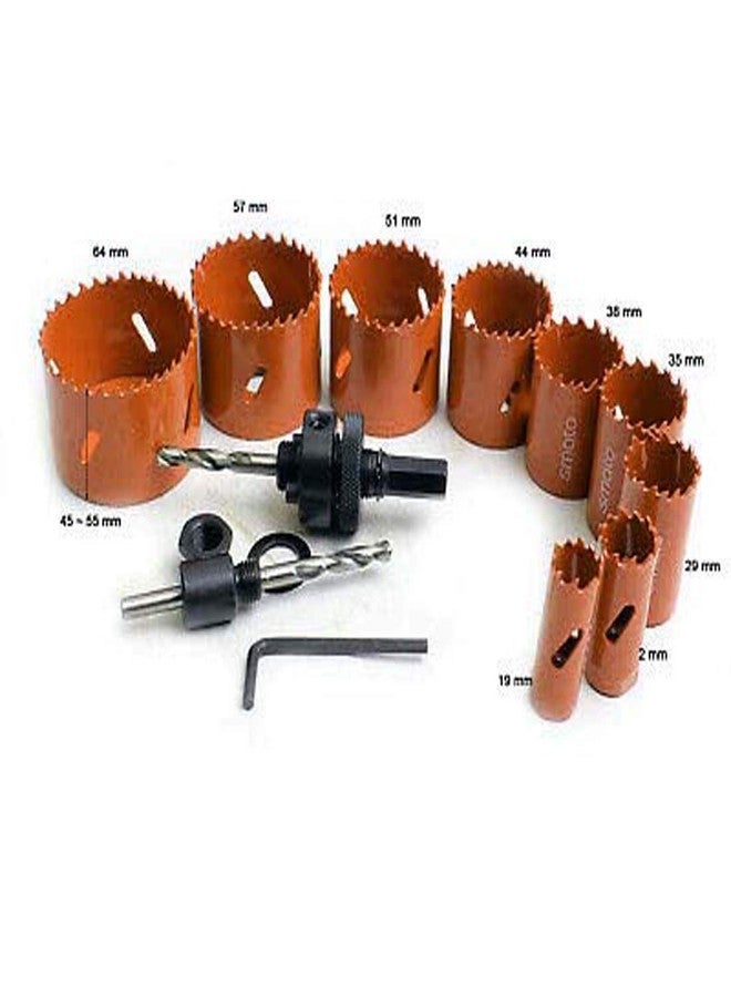 ISC 13Pcs Bi-Metal Hole Saw Set for Cutting a Multitude of Materials Round Hole Cutting Drill Set for Plumber Electrician Carpenter Repair Tools - Image 2